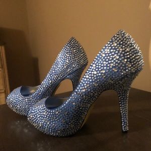 Blue shoes